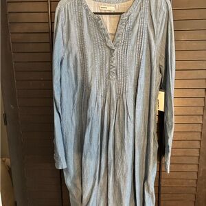 Long-Sleeve Jean Dress